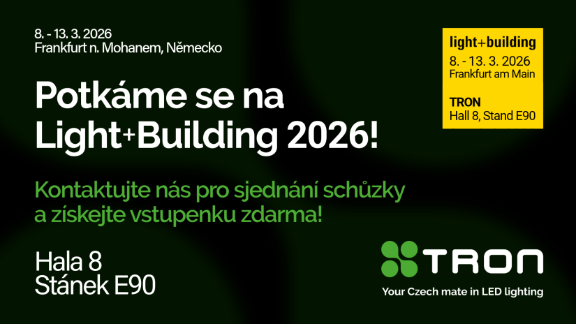 TRON vystavuje na Light + Building 2026